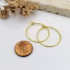 Creolen 23 mm ziseliert gehämmert