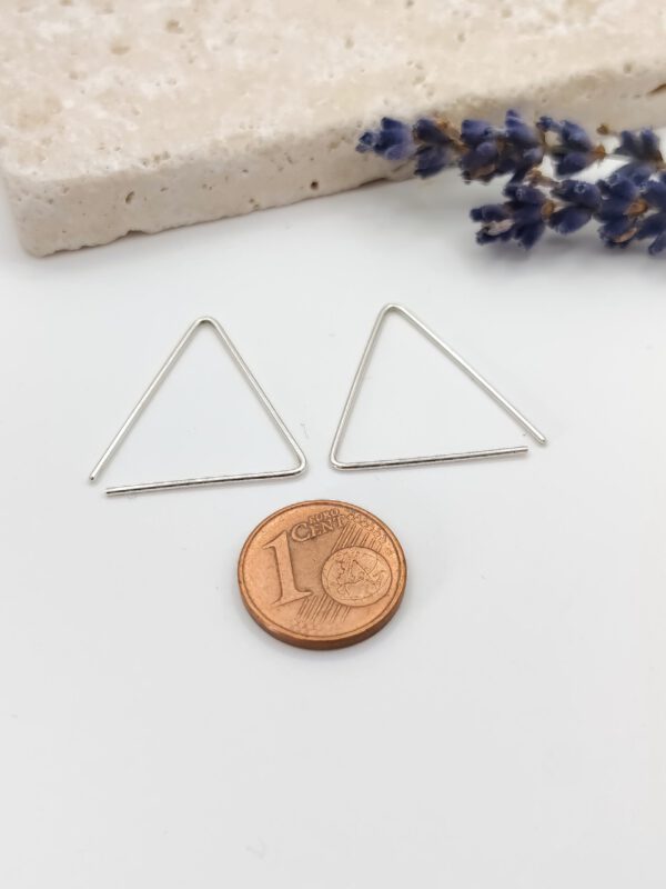 Creolen dreieckig - silber, gold, rosegold