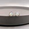 Ohrstecker Mondstein 935 Silber