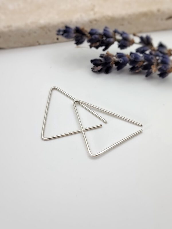 Creolen dreieckig - silber, gold, rosegold