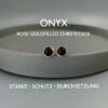 Onyx Ohrstecker Rosegoldfilled
