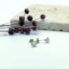 Mondstein Ohrstecker klein 935 Silber