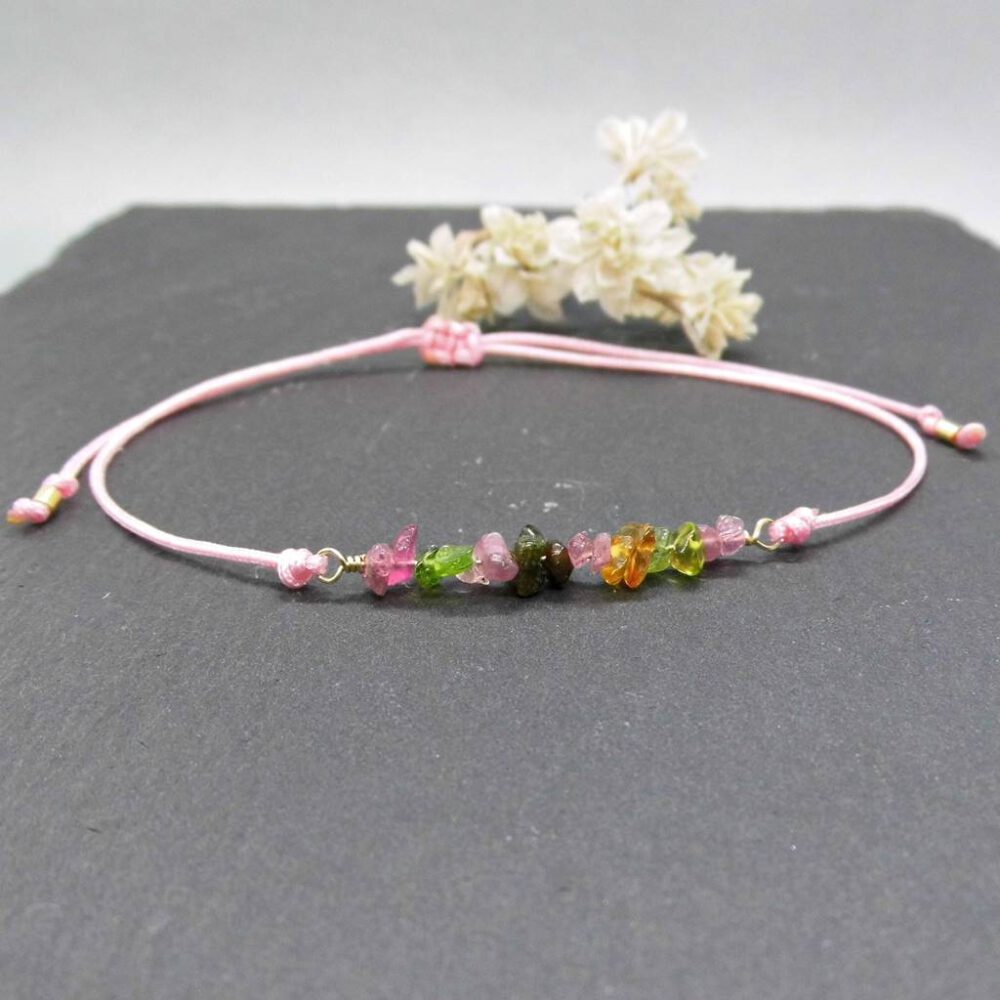 armband-turmalin-splitter Armband Turmalin-Splitter Rose-Goldfilled