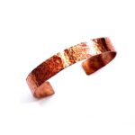 Kupferarmband Massiv – Schlichter Armreif 8 Mm Breit, Verstellbar, Ohne Magnet