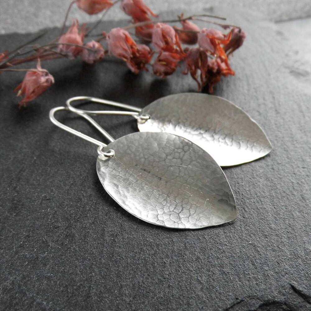 Ohrhänger Blätter 935 Silber
