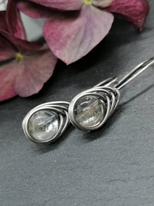 Citrin Ohrhänger 935 Silber
