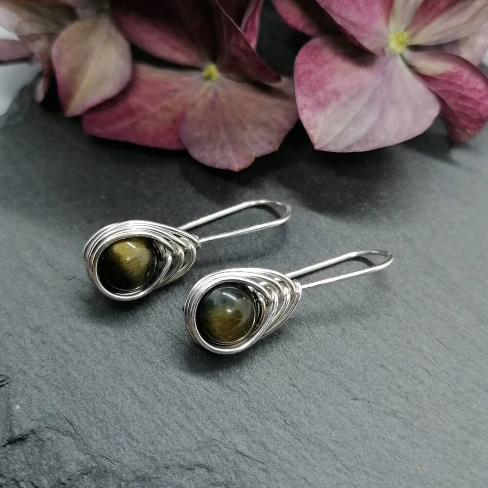 Falkenauge Ohrhänger 935 Silber