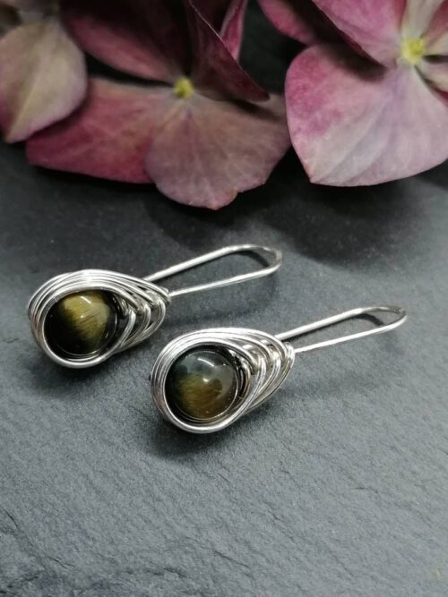 Falkenauge Ohrhänger 935 Silber