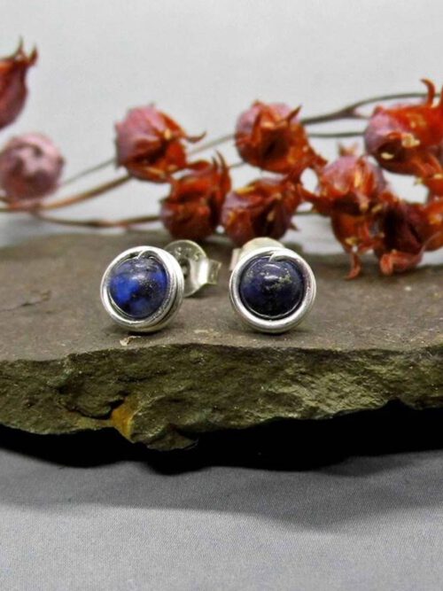 edelstein-ohrstecker-lapislazuli Mini Lapislazuli Ohrstecker 935 Silber