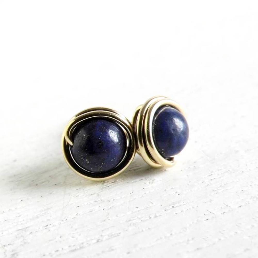 edelstein-ohrstecker-lapislazuli-blau-gold Ohrstecker Lapislazuli Goldfilled
