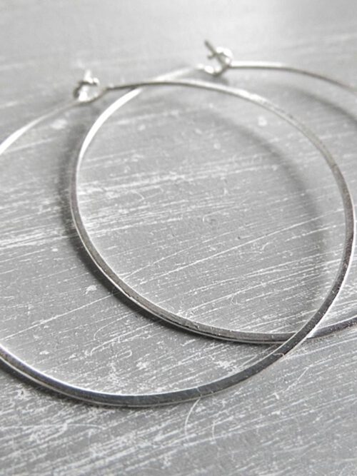Creolen 4 cm 935 Silber