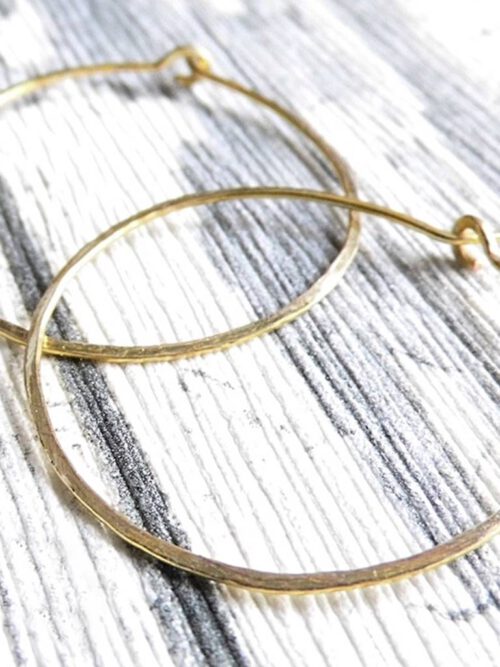 goldfilled-creolen Creolen 3 cm Gold- oder Rosegoldfilled