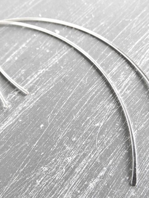 Ohrhänger Halbcreolen Bogen 935 Silber