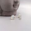 Ohrstecker Mondstein 935 Silber