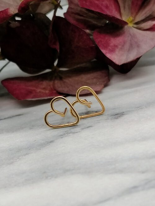 herz-ohrstecker-goldfilled Herz Ohrstecker Goldfilled