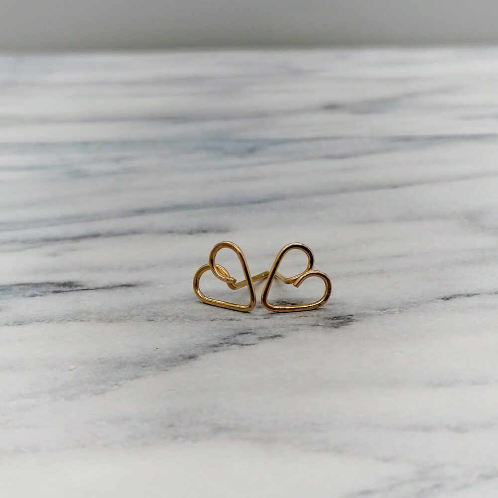 kleine-ohrstecker-herz-goldfilled Herz Ohrstecker Goldfilled