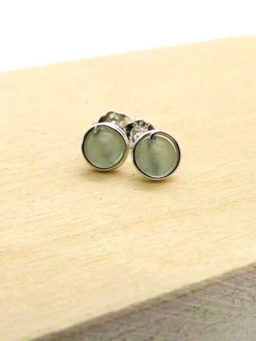 mini-edelstein-ohrstecker-aventurin-silber Mini Aventurin Ohrstecker 935 Silber