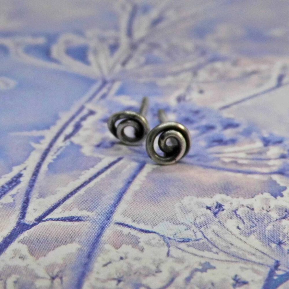 Ohrstecker Mini Spirale 935 Silber