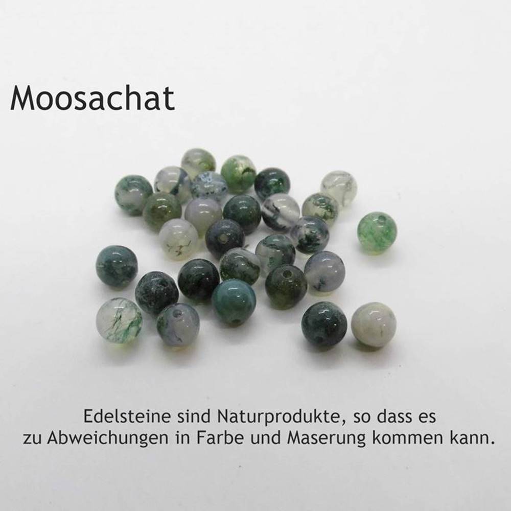 naturprodukt-moosachat-perlen Mini Moosachat Ohrstecker 935 Silber
