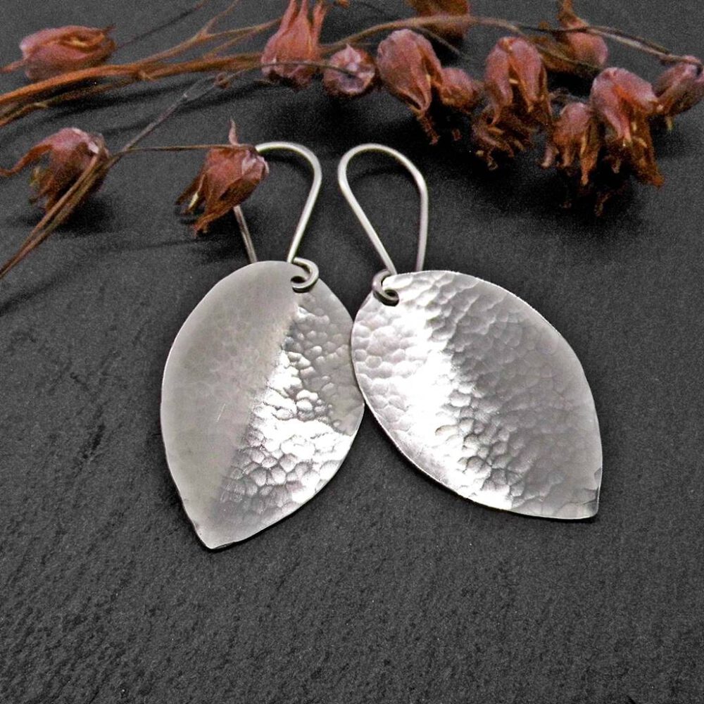 Ohrhänger Blätter 935 Silber