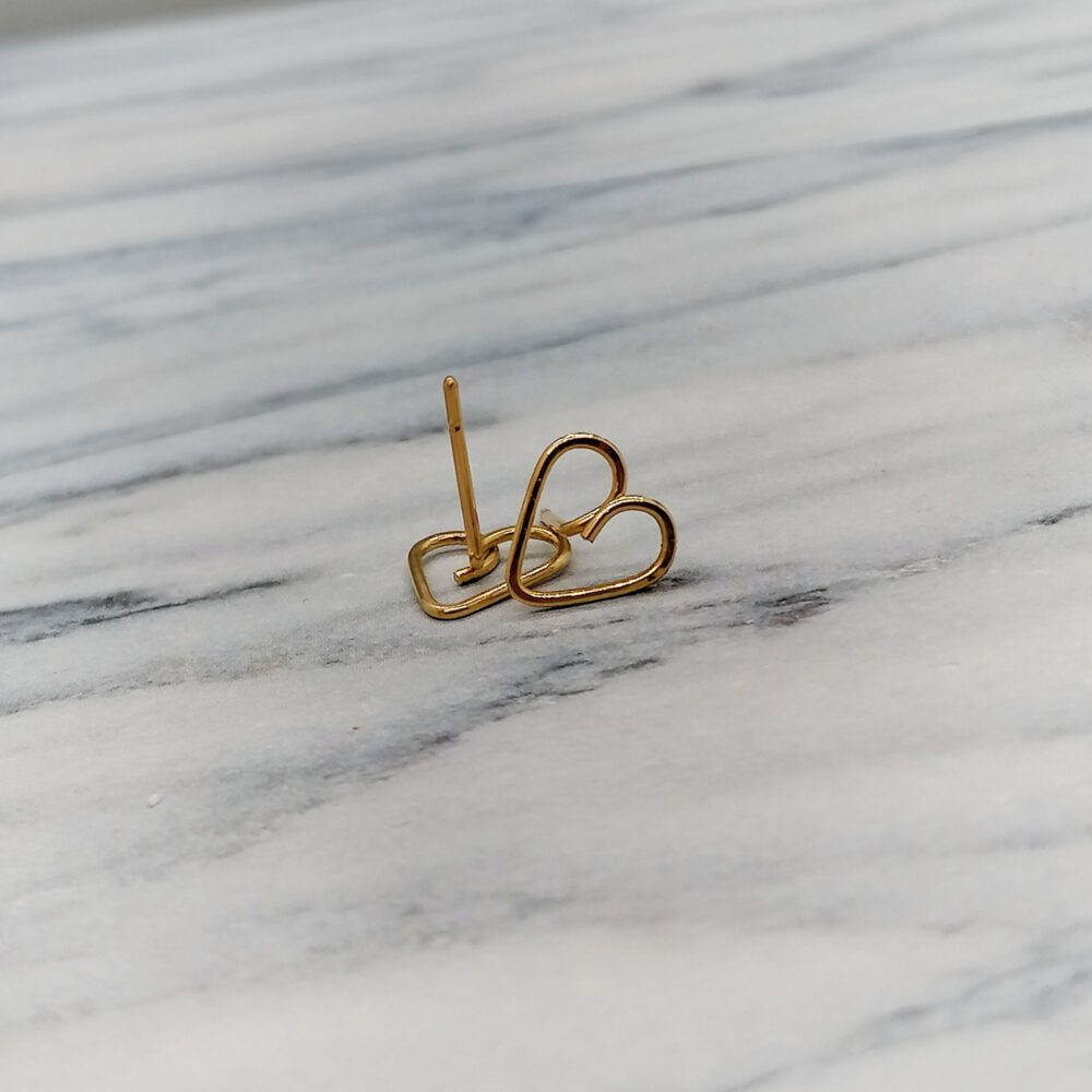 ohrstecker-her-wire-work-gold Herz Ohrstecker Goldfilled