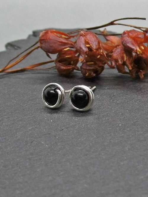 onyx-ohrstecker-klein-935-silber Mini Onyx Ohrstecker 935 Silber