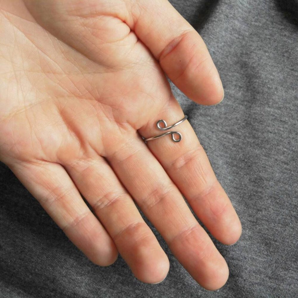 rückseite-fidget-ring-edelstahl Fidget-Ring Edelstahl mit 3 Perlen