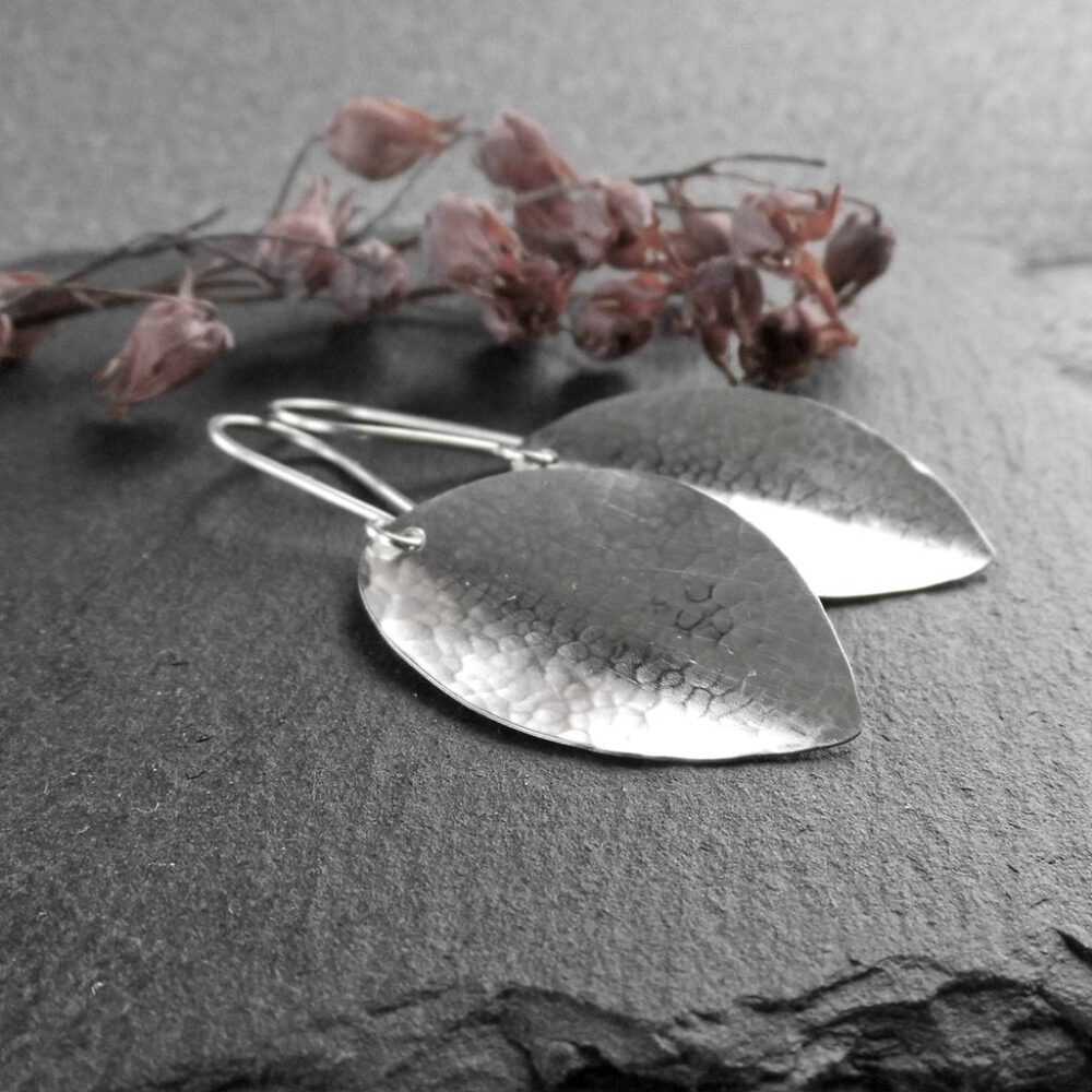 Ohrhänger Blätter 935 Silber