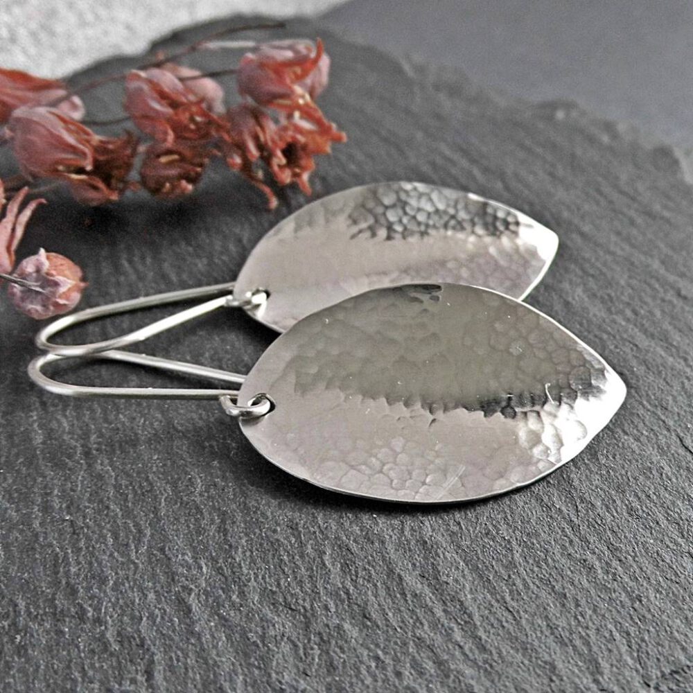 Ohrhänger Blätter 935 Silber