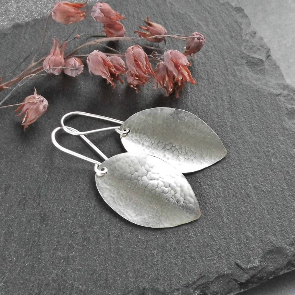 Ohrhänger Blätter 935 Silber