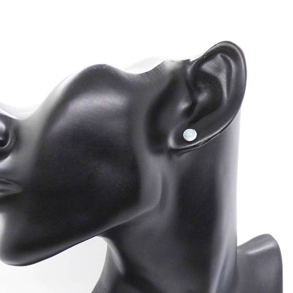 Mini Amazonit Ohrstecker  935 Silber