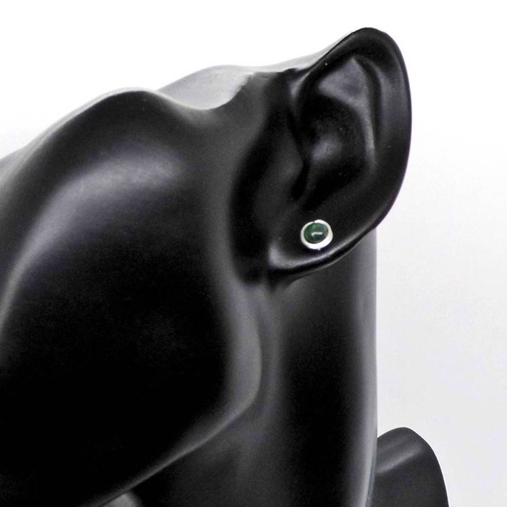 tragebeispiel-mini-ohrstecker-moosachat-935-silber Mini Moosachat Ohrstecker 935 Silber