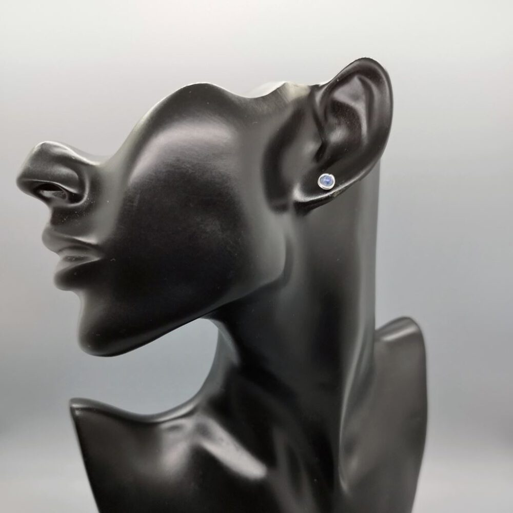 Mini Sodalith Ohrstecker 935 Silber