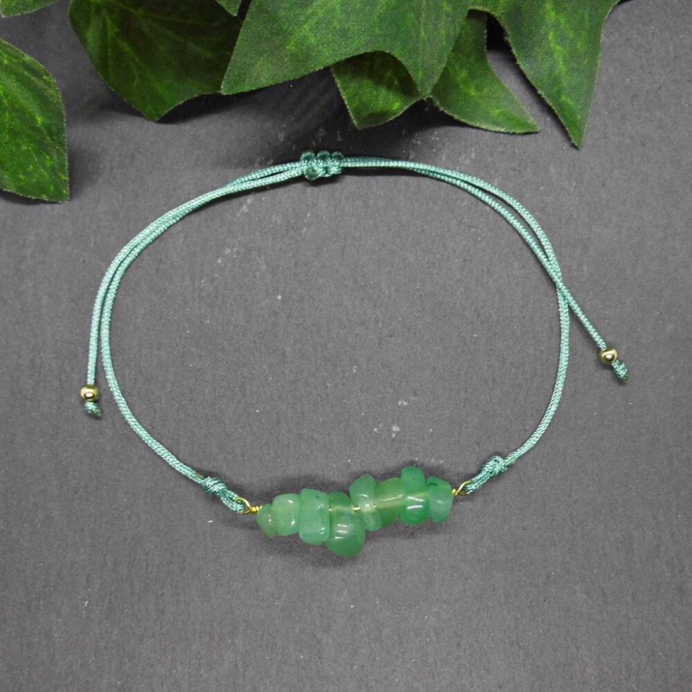 armband-aventurin Armband Aventurin - Bandfarbe wählbar