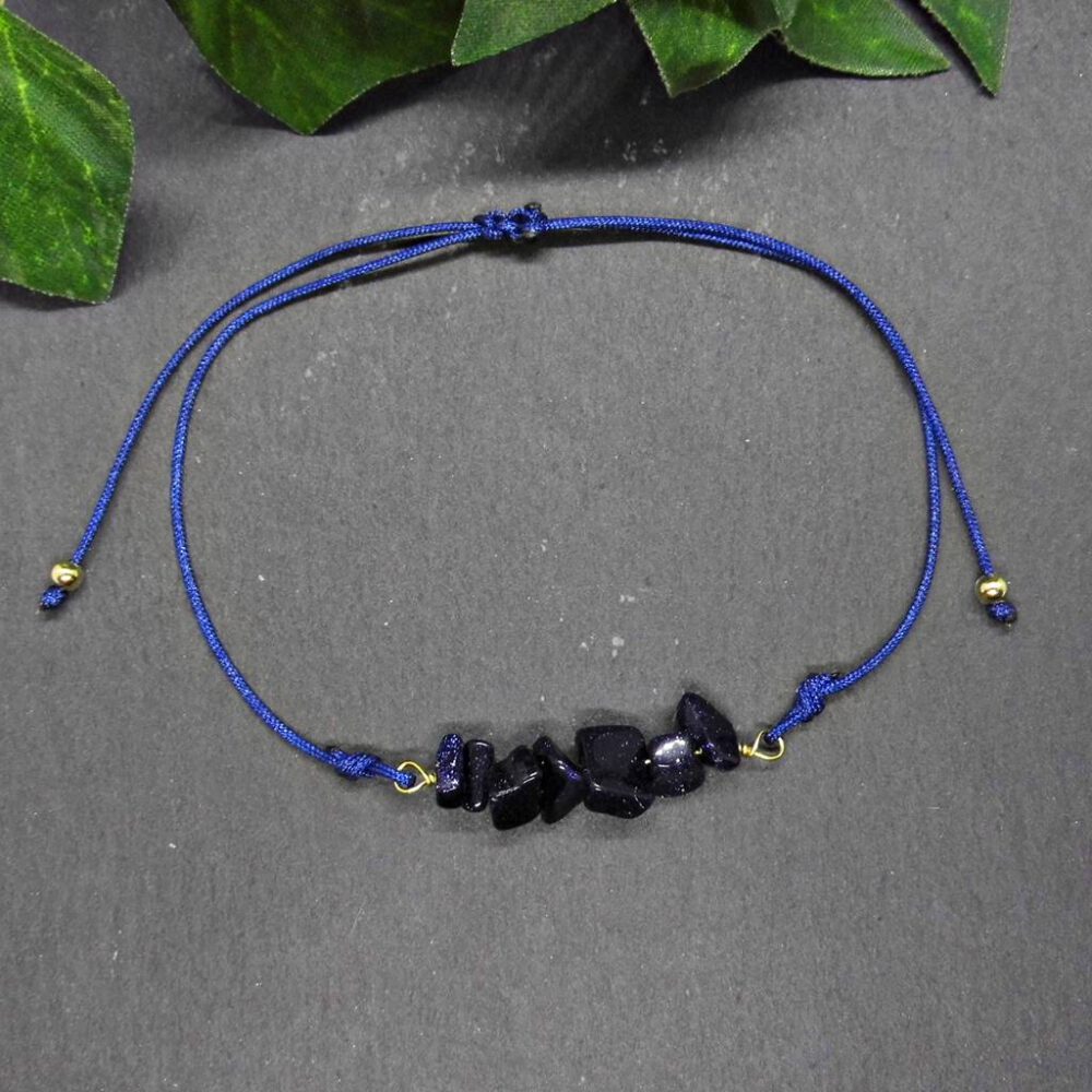 Armband Blaufluss - Bandfarbe wählbar