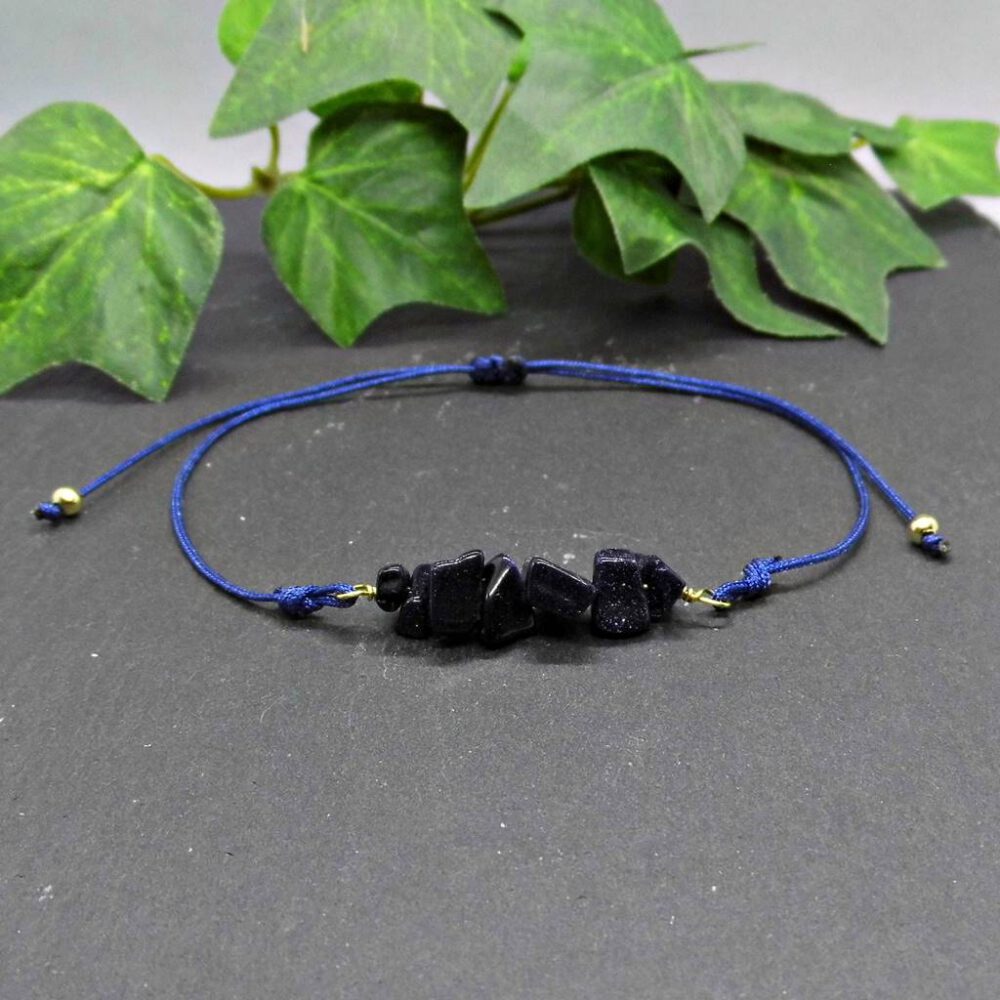 Armband Blaufluss - Bandfarbe wählbar