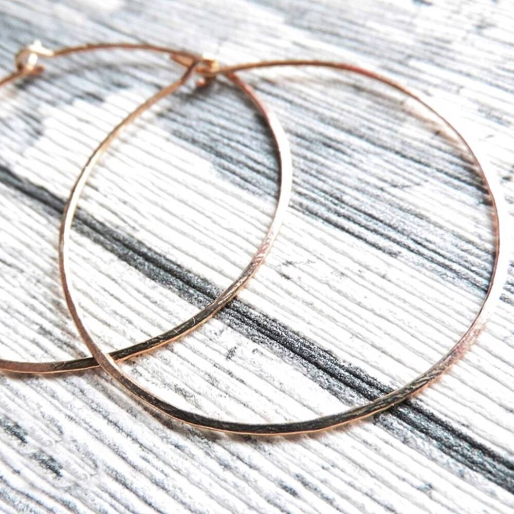 Creolen 4 cm Gold- oder Rosegoldfilled