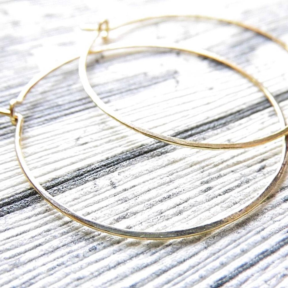 Creolen 4 cm Gold- oder Rosegoldfilled