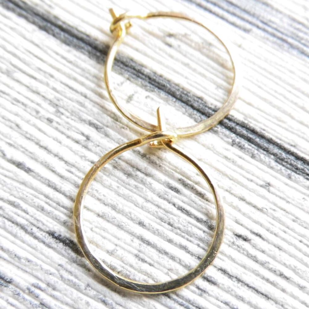 Creolen 15 mm Gold- oder Rosegoldfilled