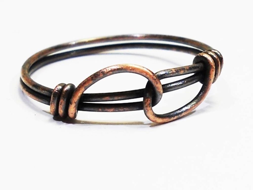 kupferring-freundschaft-infinity Freundschaftsring Kupfer oxidiert
