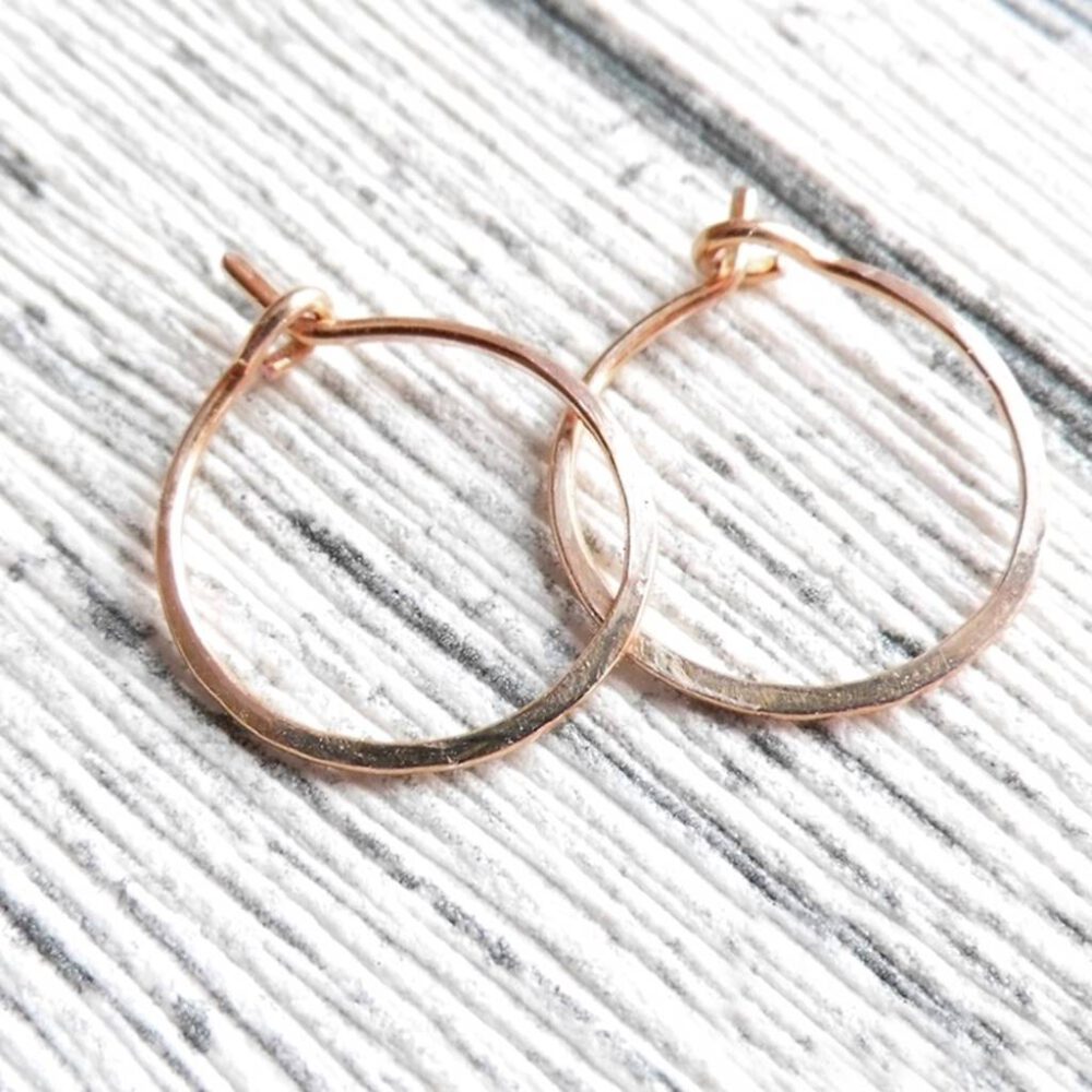 Creolen 15 mm Gold- oder Rosegoldfilled