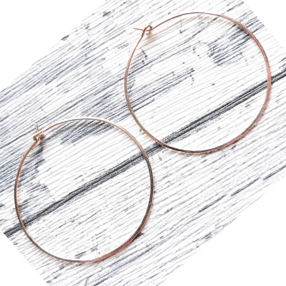 Creolen 4 cm Gold- oder Rosegoldfilled
