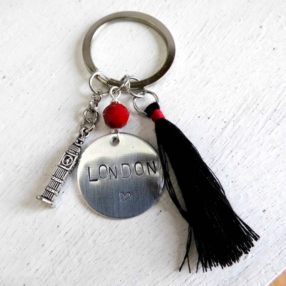 schluesselanhaenger-london-rot-schwarz Schlüsselanhänger LONDON