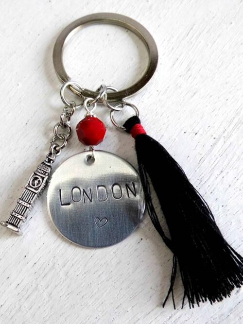 schluesselanhaenger-london-rot-schwarz Schlüsselanhänger LONDON