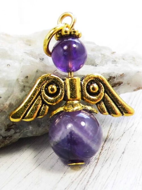 Schutzengel Amethyst gold