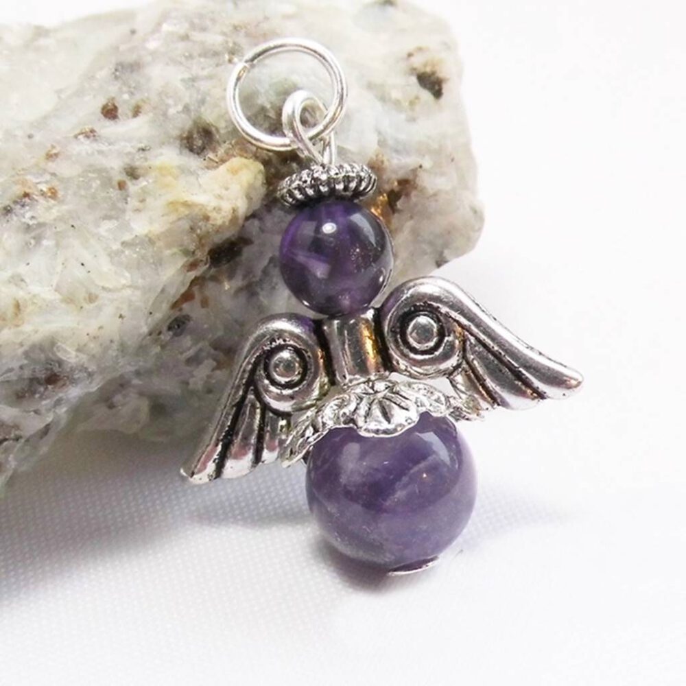 Schutzengel Amethyst silber