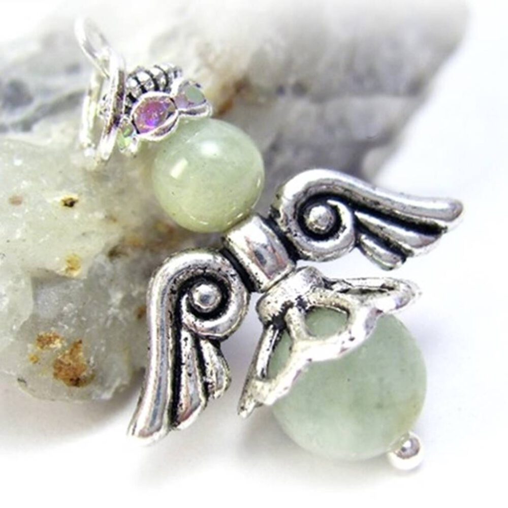 Schutzengel Aquamarin silber