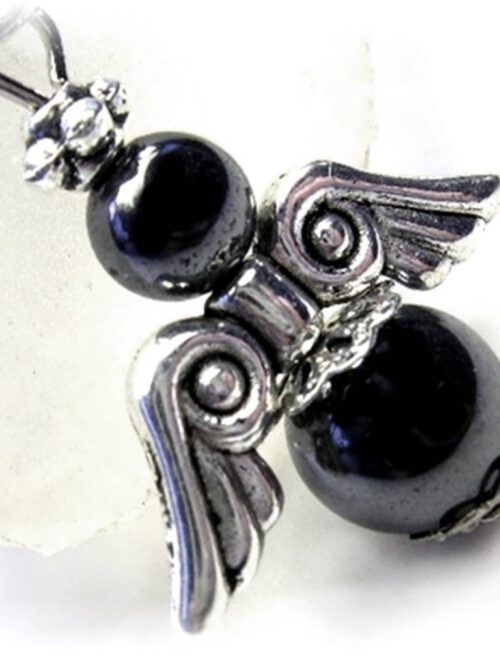 Schutzengel Hämatit silber