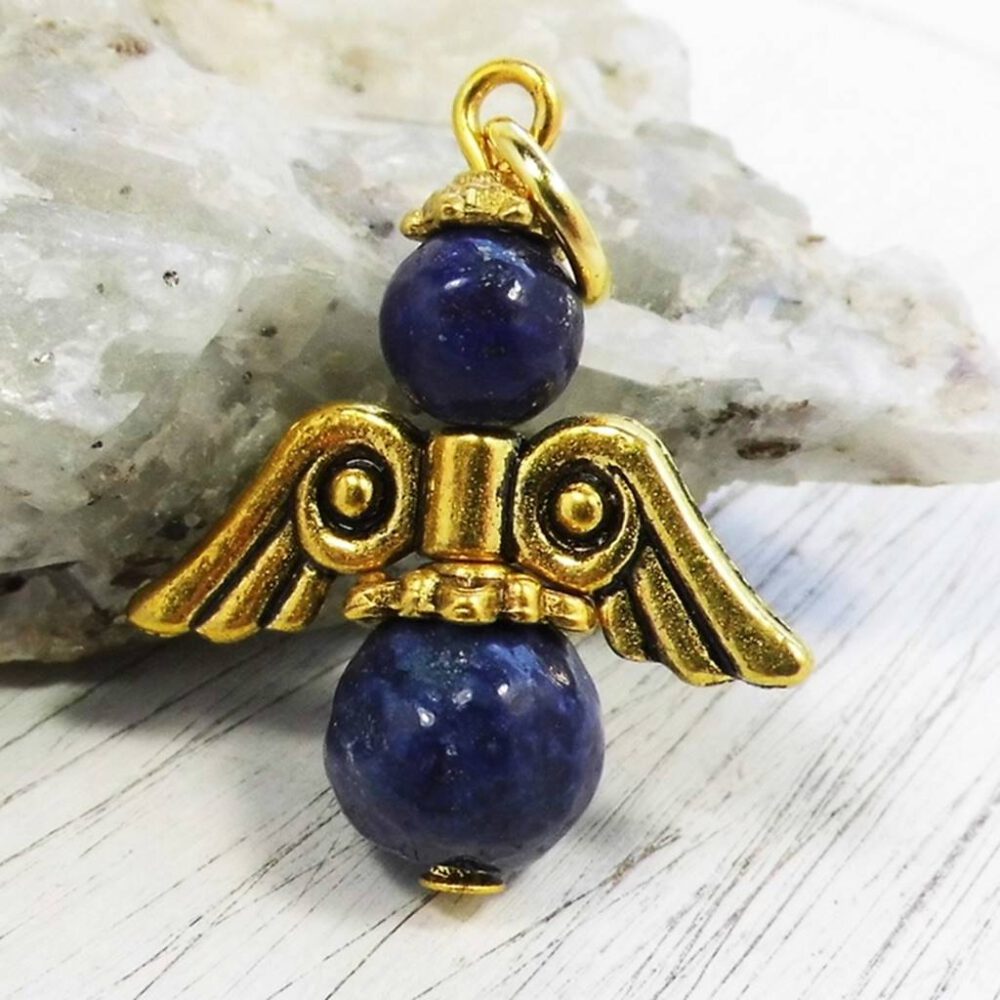 Schutzengel Lapislazuli gold
