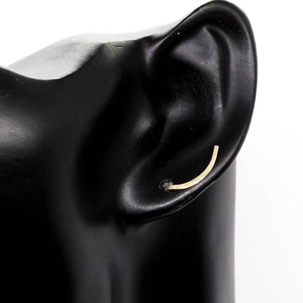 Earclimber Golfilled gehämmert 15mm